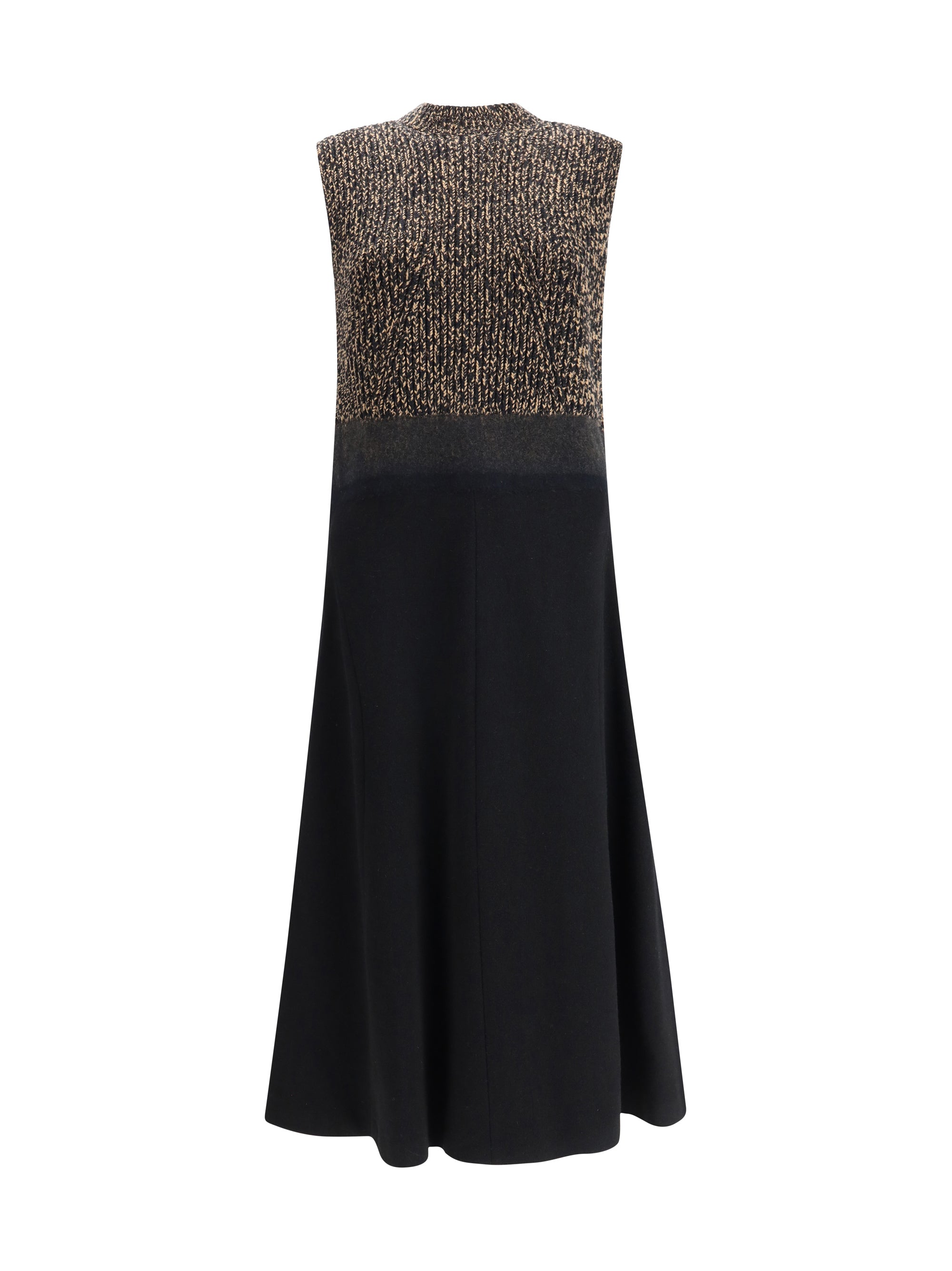 PRADA 42 shetland wool and cashmere dress