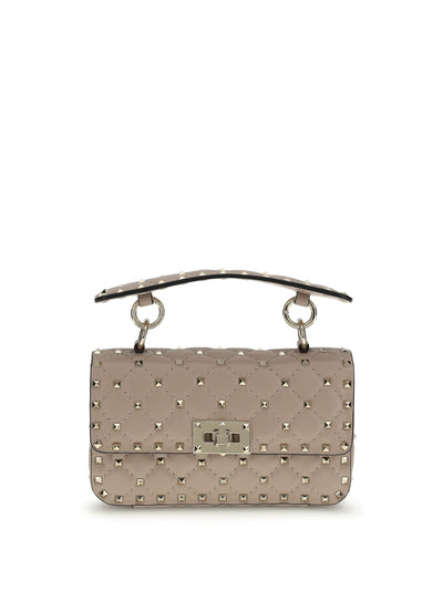 rockstud spike mini top handle bag in nappa