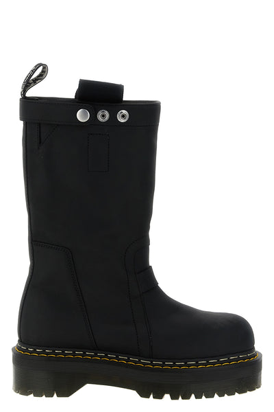 the rick owens quad sole pull on boots