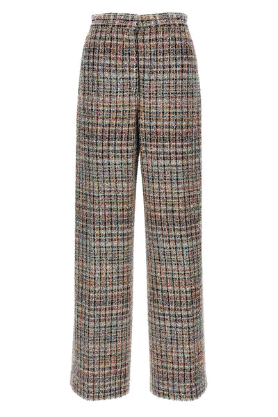 bouclé wool blend pants