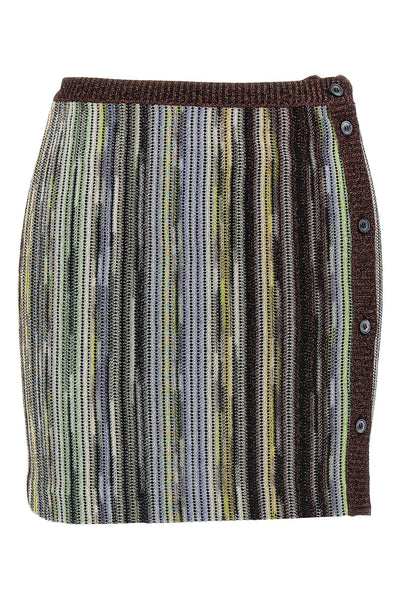 mini skirt in viscose blend