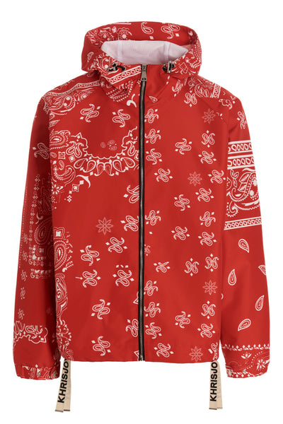 windbreaker bandana hood nylon jacket