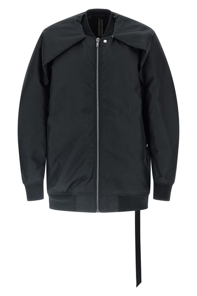 convertible jumbo peter flight padded nylon bomber jacket
