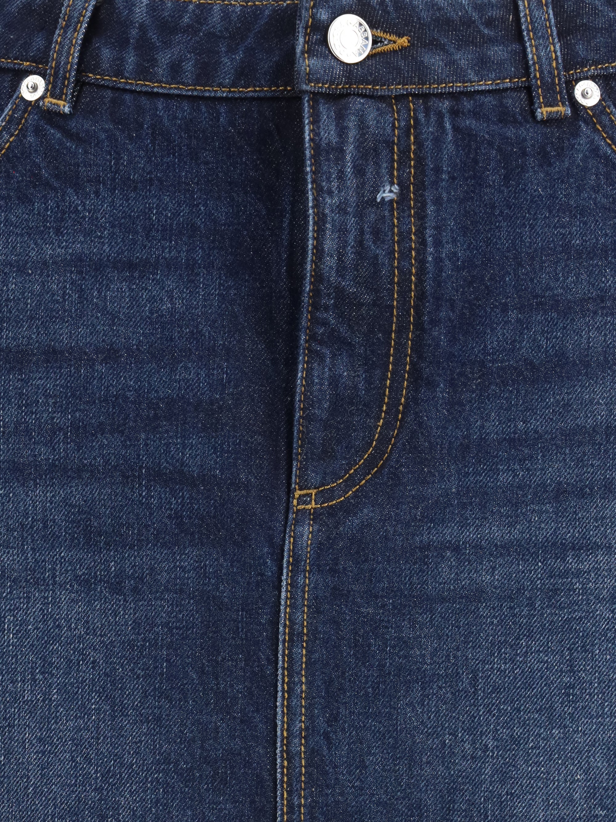 DOLCE & GABBANA 40 denim miniskirt