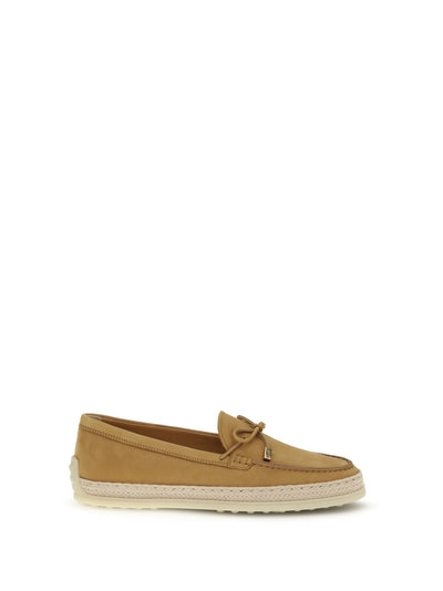 suede and raffia loafers