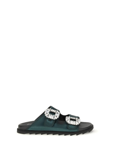 slidy viv sandals with strass