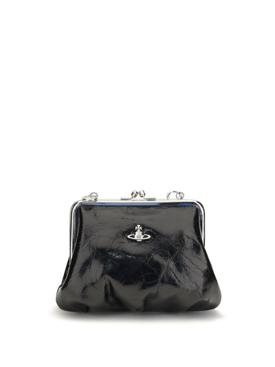 granny frame patent leather handbag