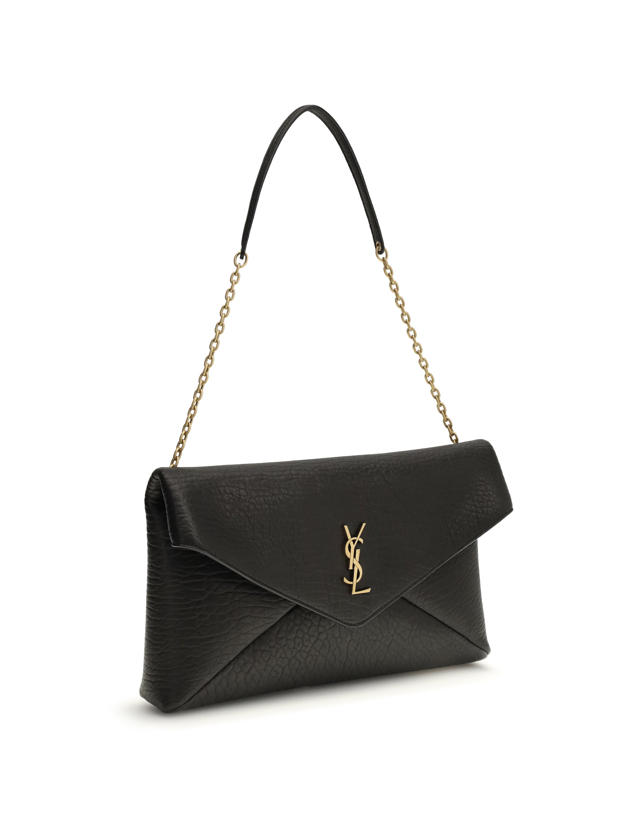 SAINT LAURENT OS envelope cassandre xxl clutch bag