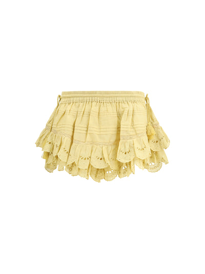 puria shorts with ruffles