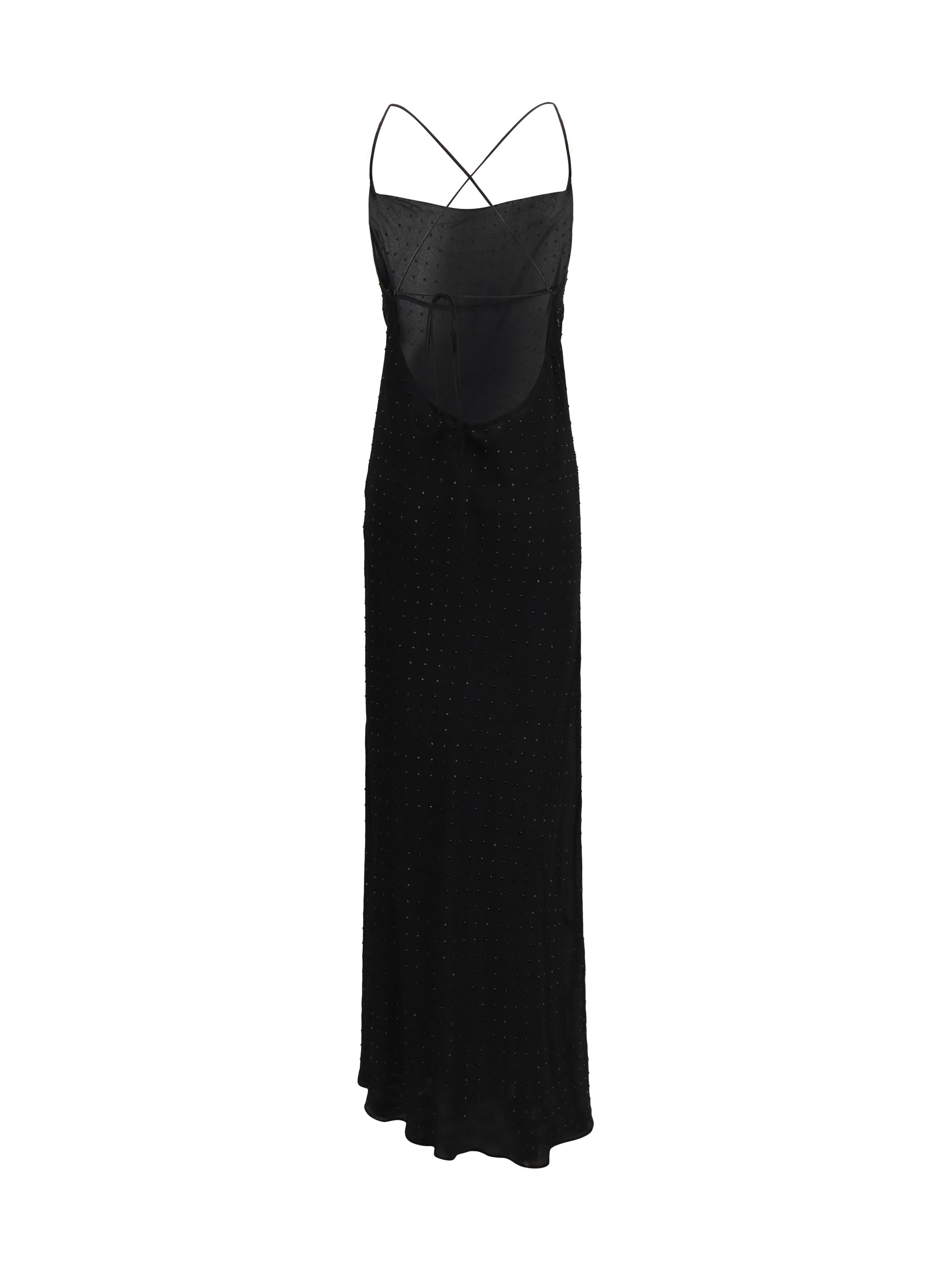PINKO 40 long strass slipdress
