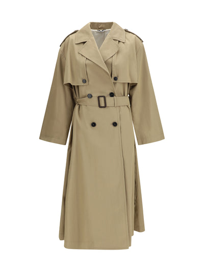oversized double-breasted trench
