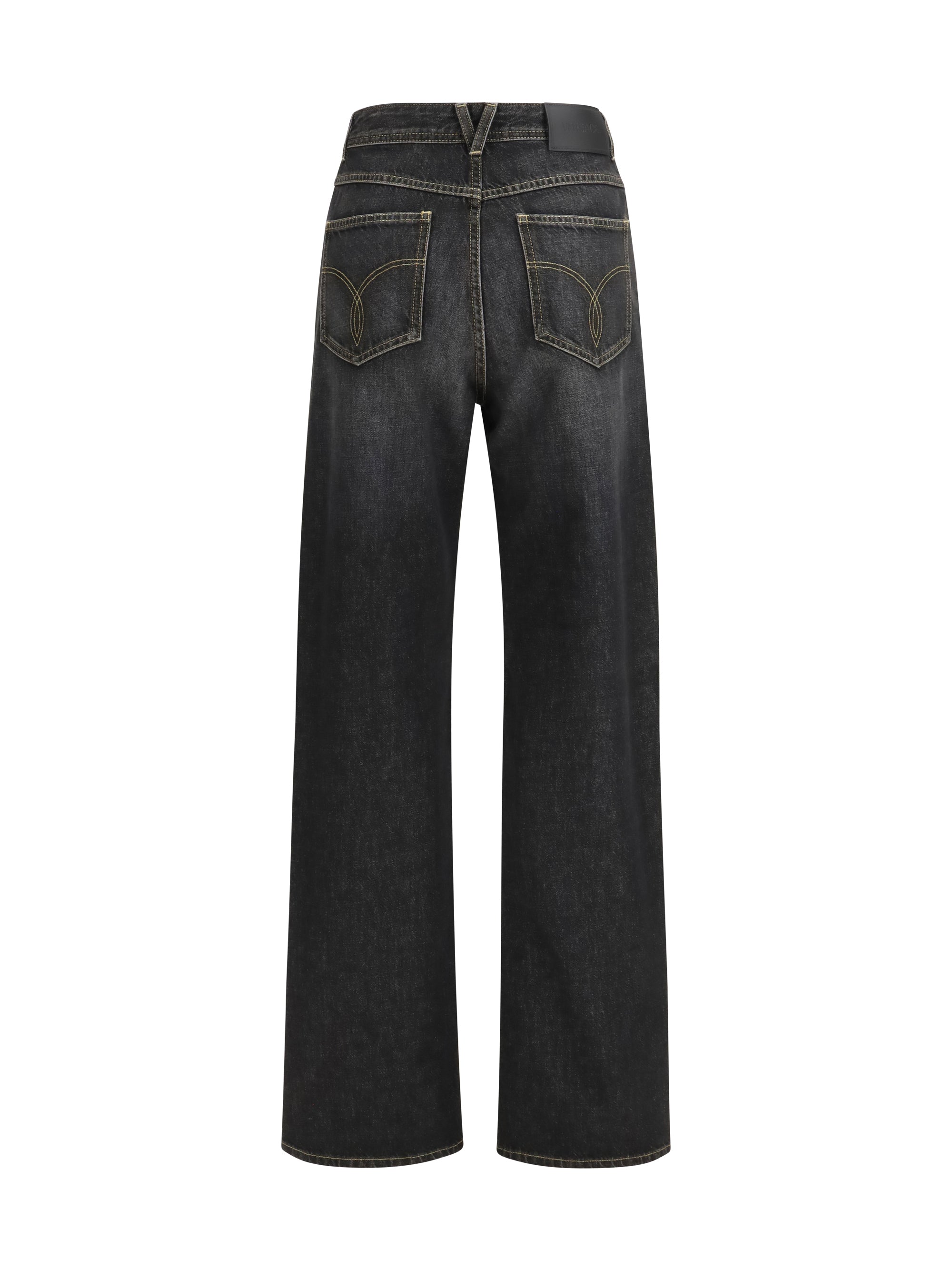 VERSACE 26 straight jeans with studs