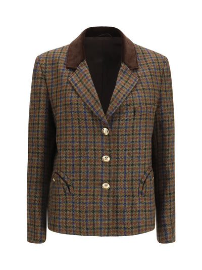 blazer shelley in wool blend tweed