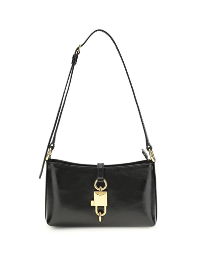 lock leather shoulder bag