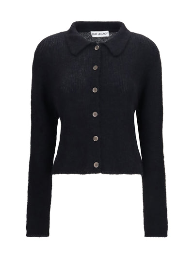 mazzy polo sweater in alpaca blend