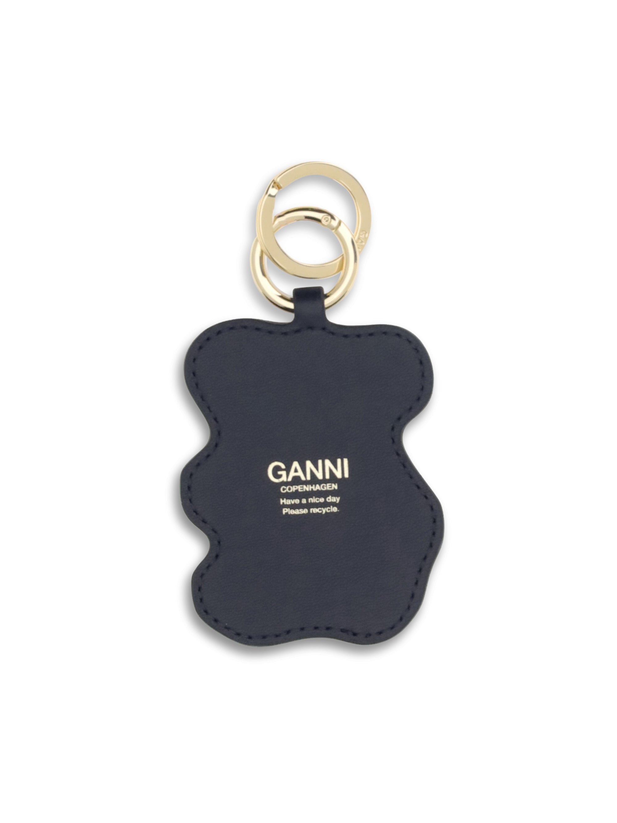 GANNI OS teddy bear keyring