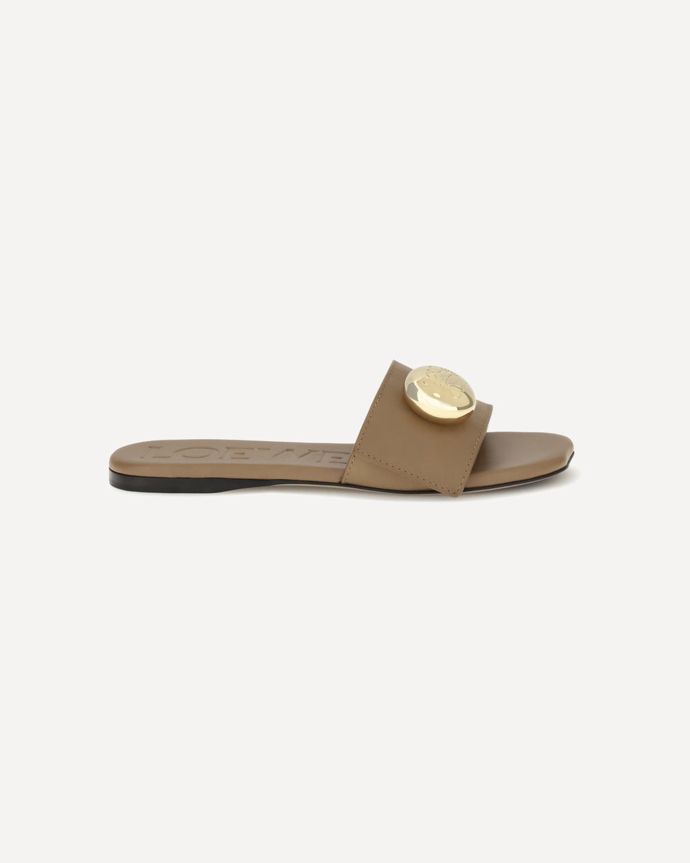 Loewe Pebble Slide Sandals Brown