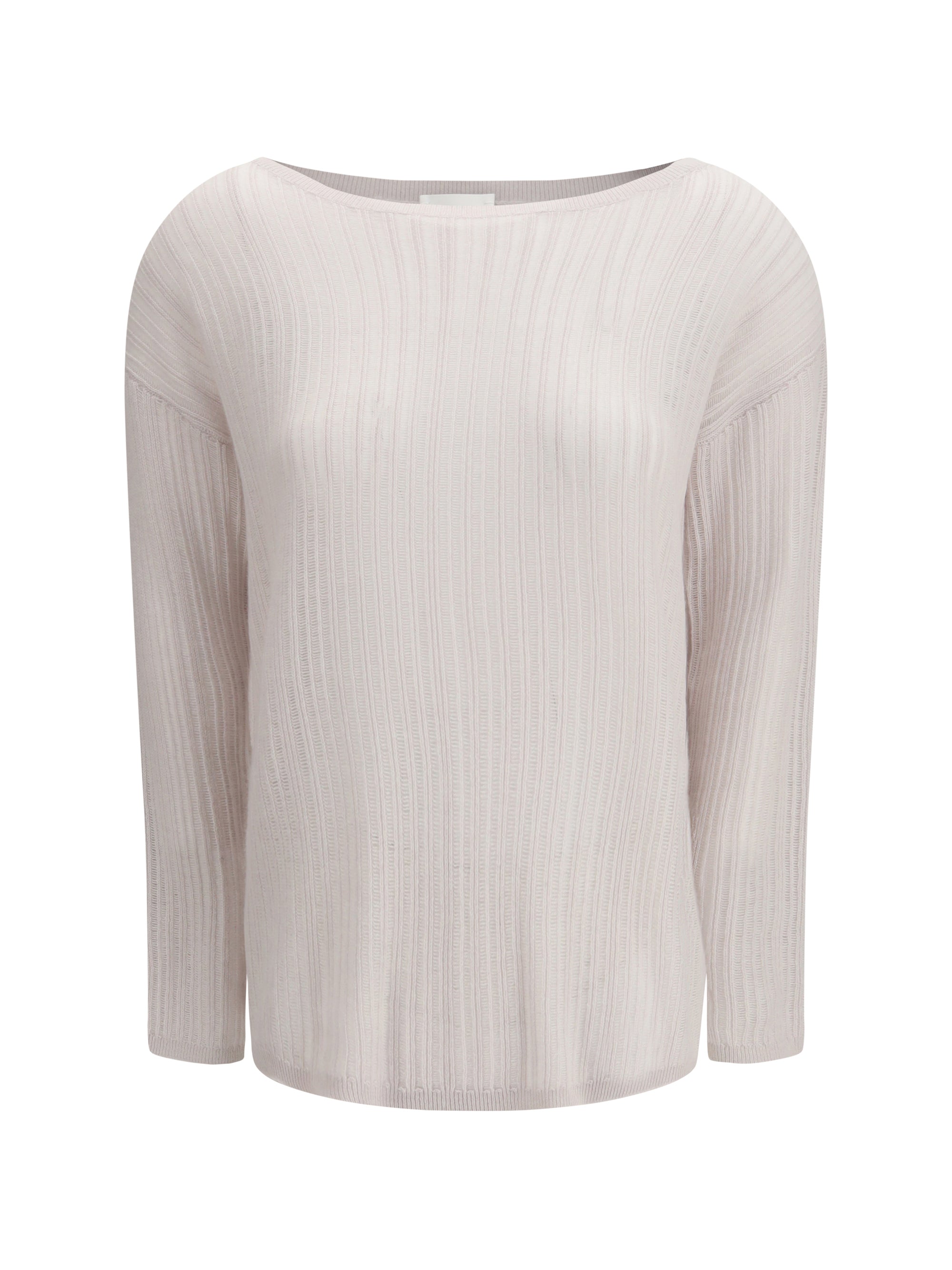 ALLUDE M rib-knit crew-neck sweater