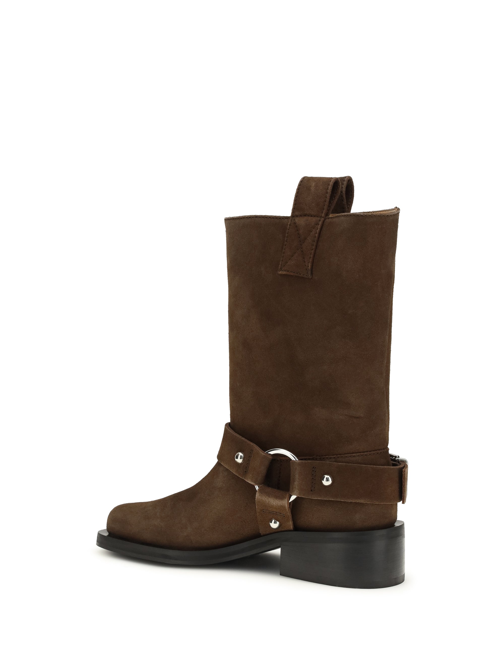 GANNI 36 suede biker boots