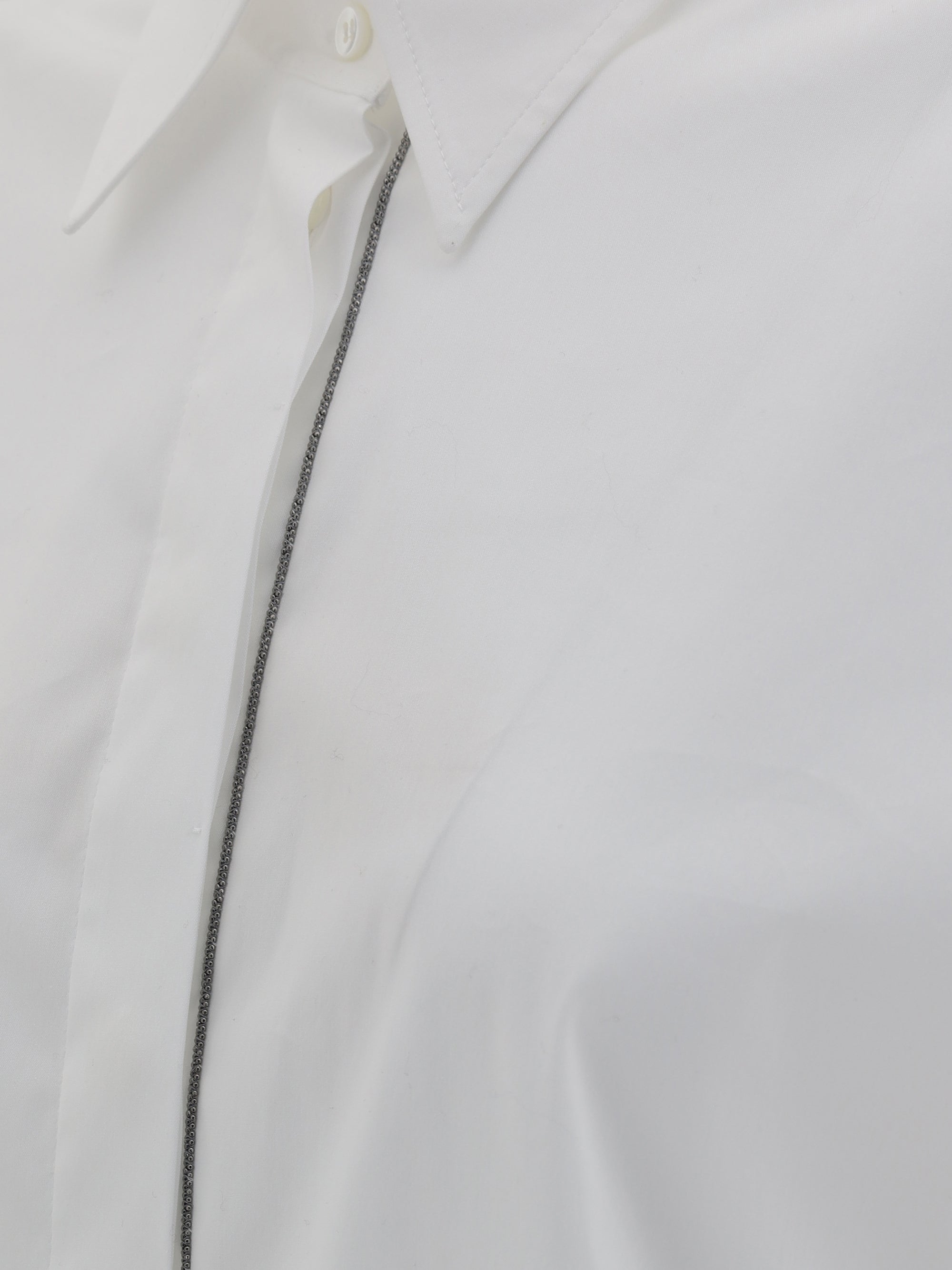 BRUNELLO CUCINELLI L shiny monili shirt