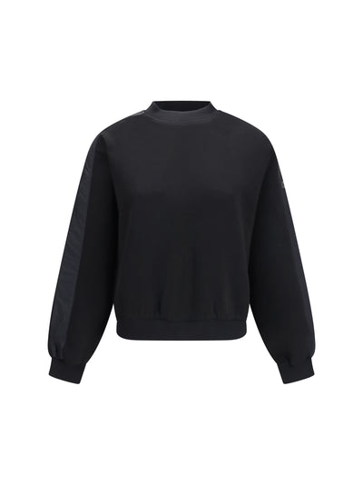 mix media crewneck sweater