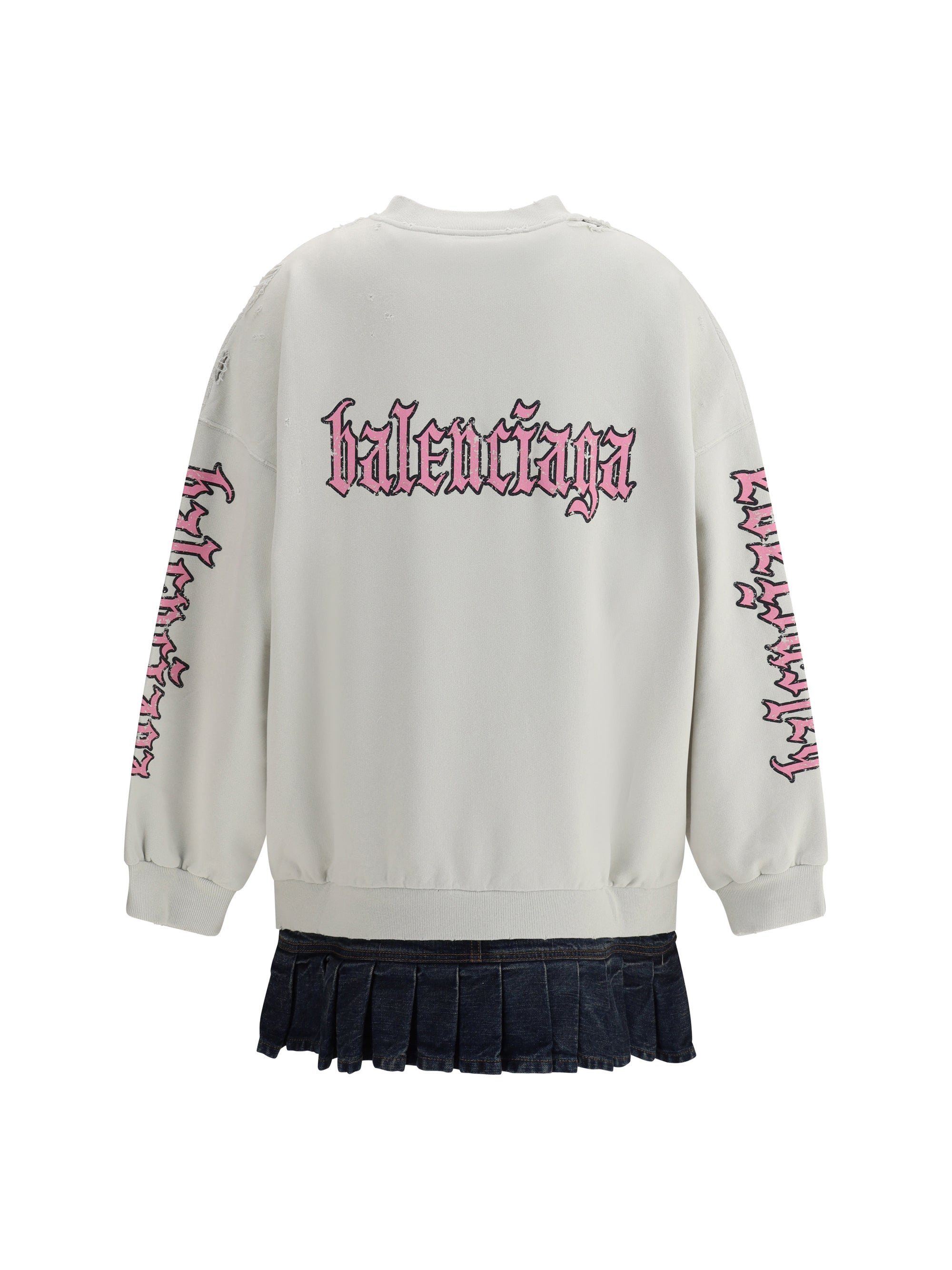 BALENCIAGA 3 sweatshirt dress with logo