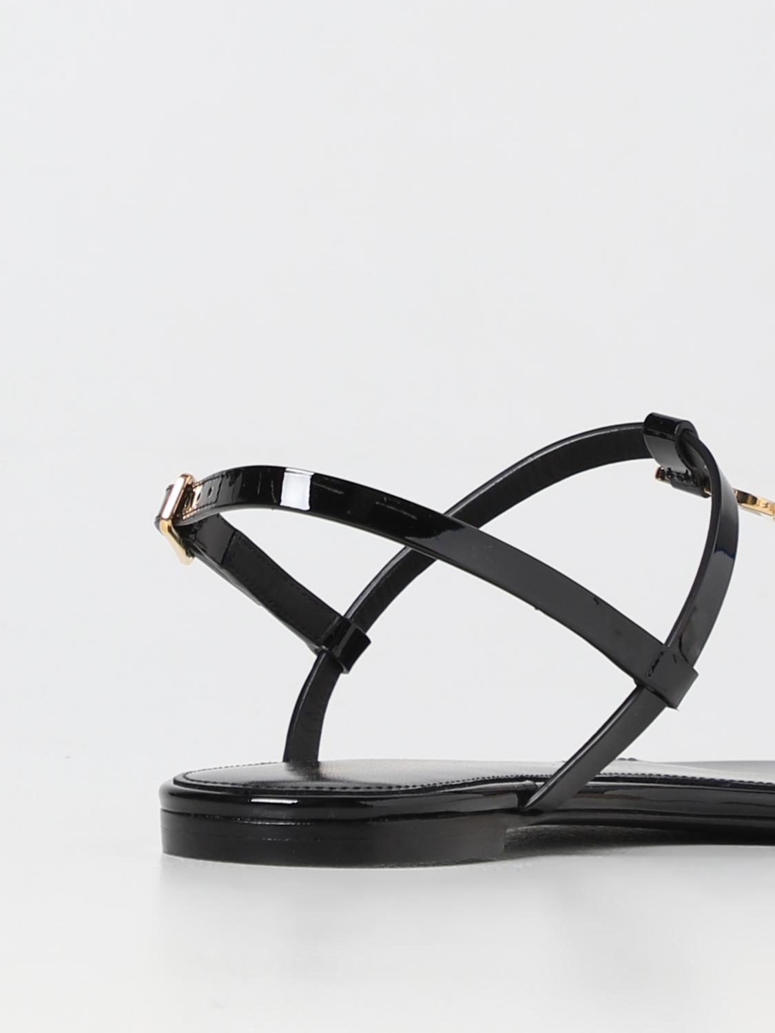 SAINT LAURENT 38 cassandra patent leather sandals