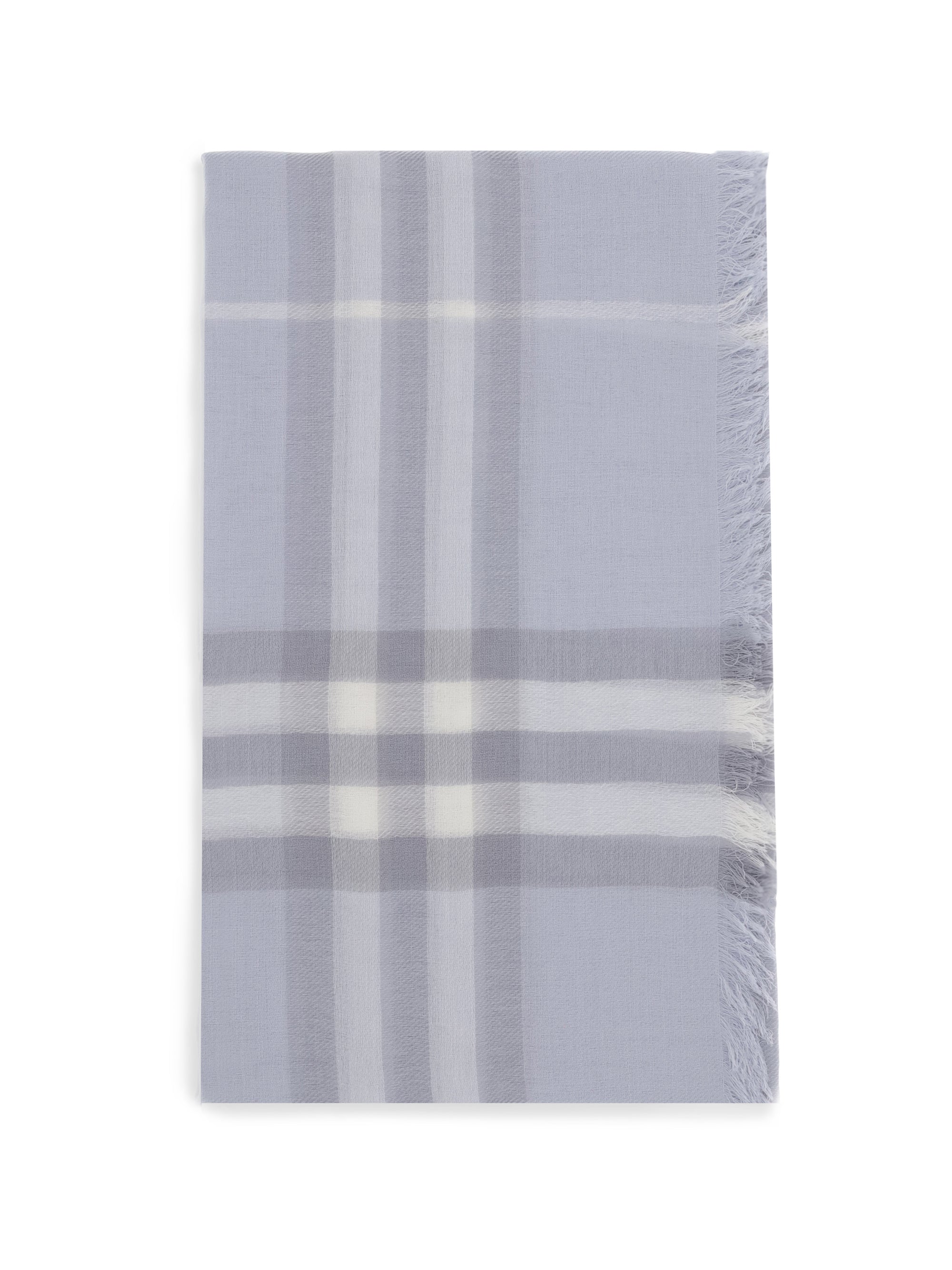BURBERRY OS wool check wide scarf