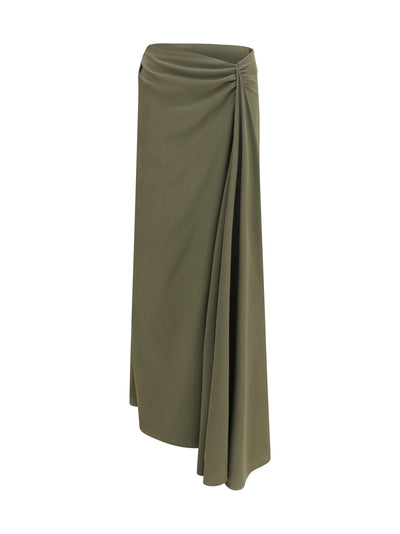 draped long skirt