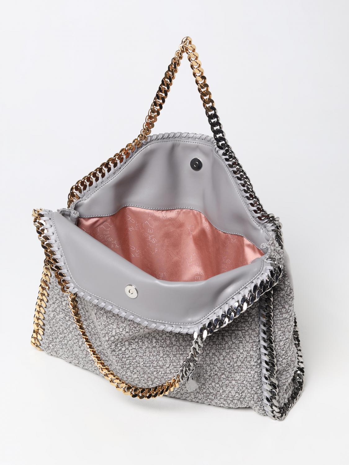 STELLA MCCARTNEY OS falabella bag in bouclé fabric
