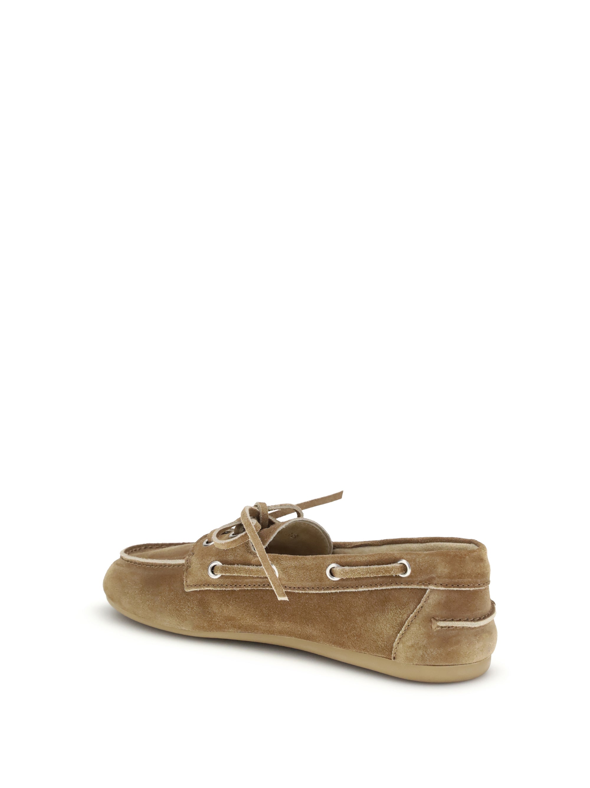 MIU MIU 38.5 delavé suede unlined loafers