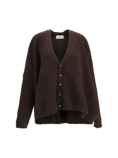 casentino-effect wool cardigan