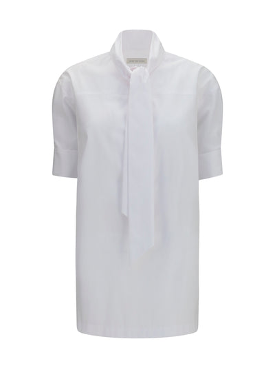 cotton shirt with scarf detail