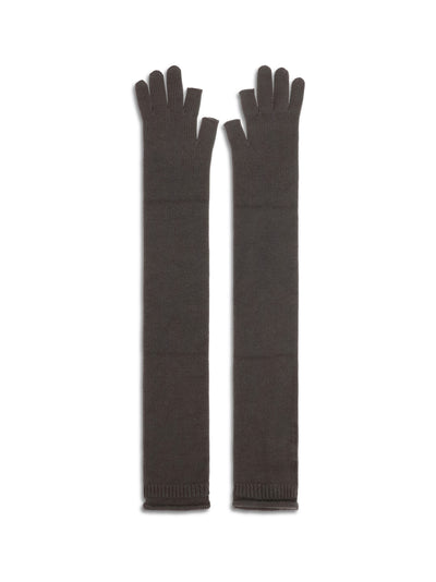 long fingerless wool gloves