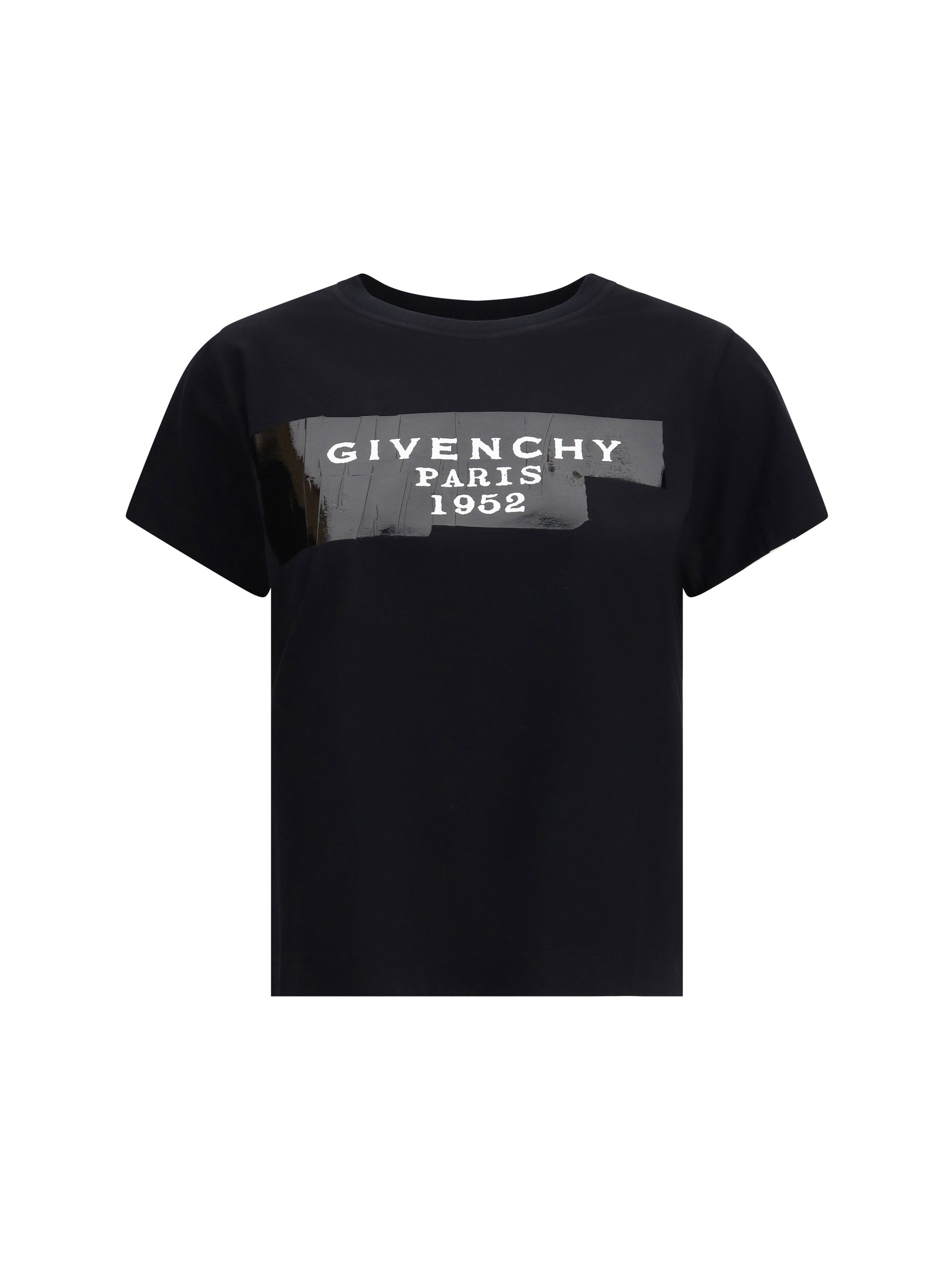 GIVENCHY L cotton t-shirt with print black givenchy tape