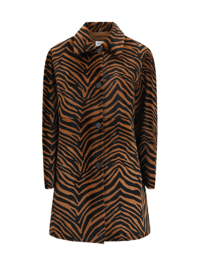 leopard print coat