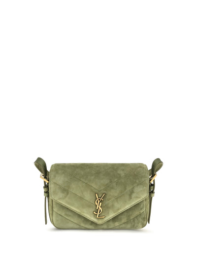 small loulou matelassé suede shoulder bag