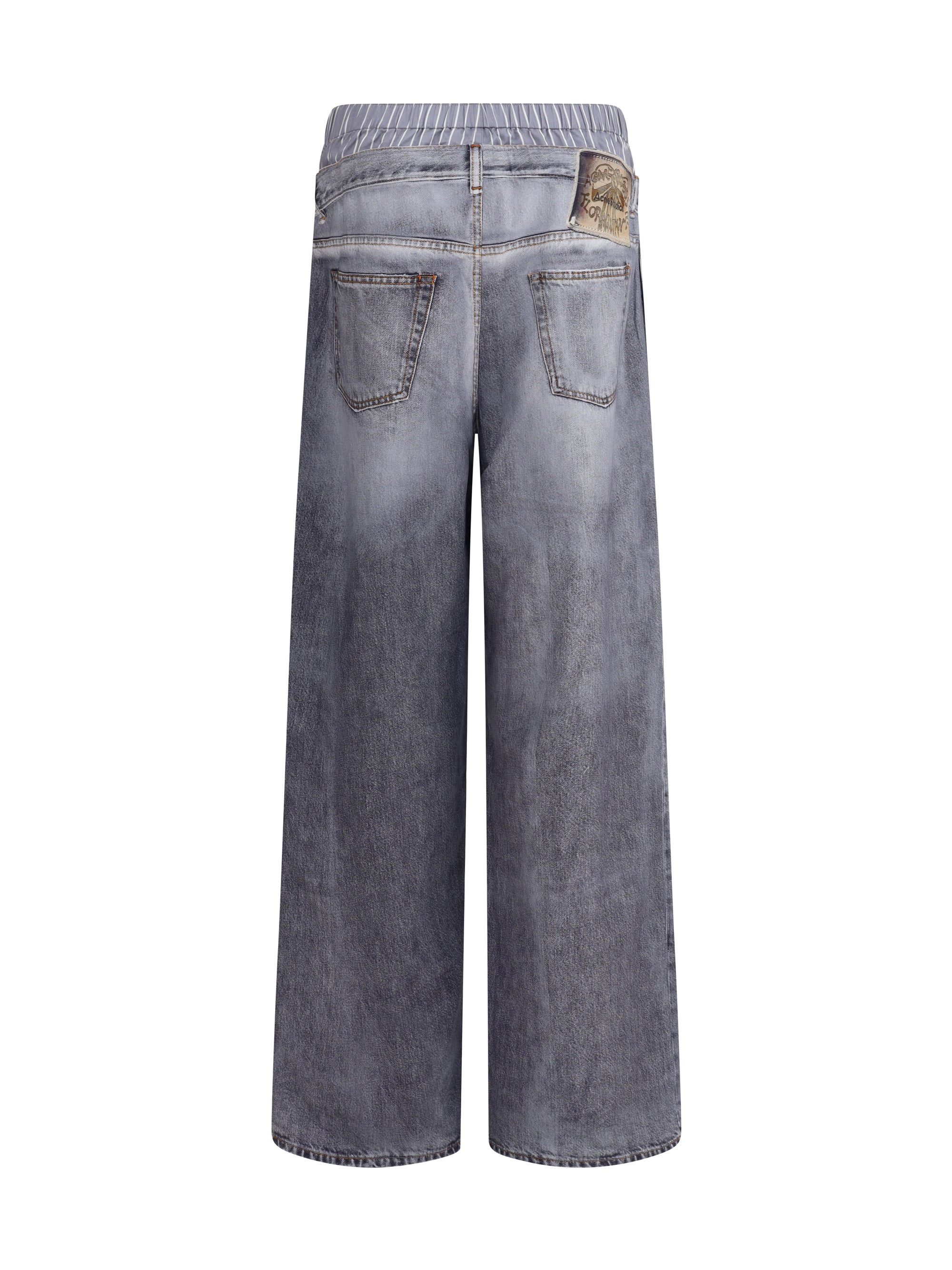 ACNE STUDIOS 38 denim print pants