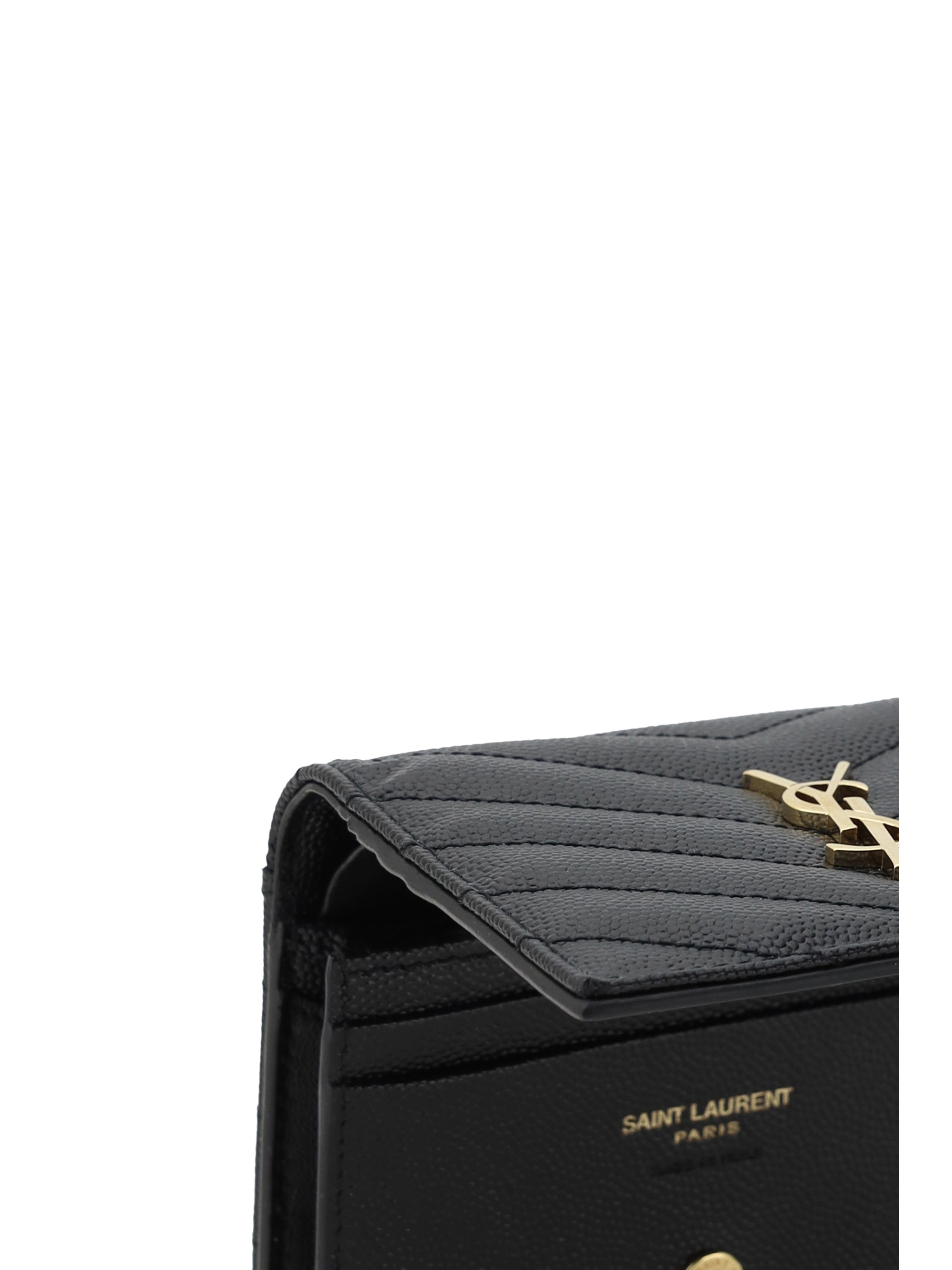 SAINT LAURENT OS cassandre matelassé card holder