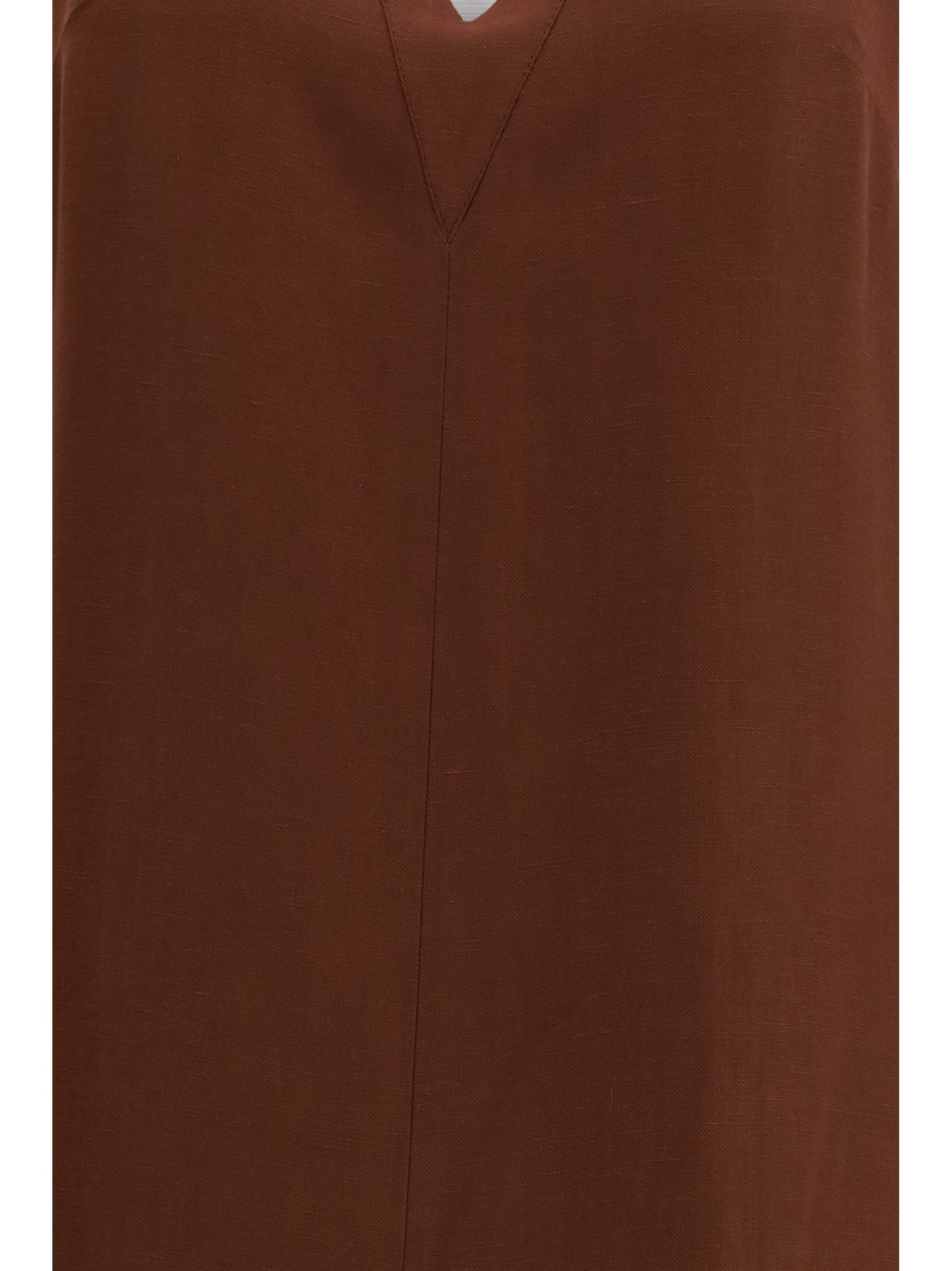 BRUNELLO CUCINELLI L v-neck long dress