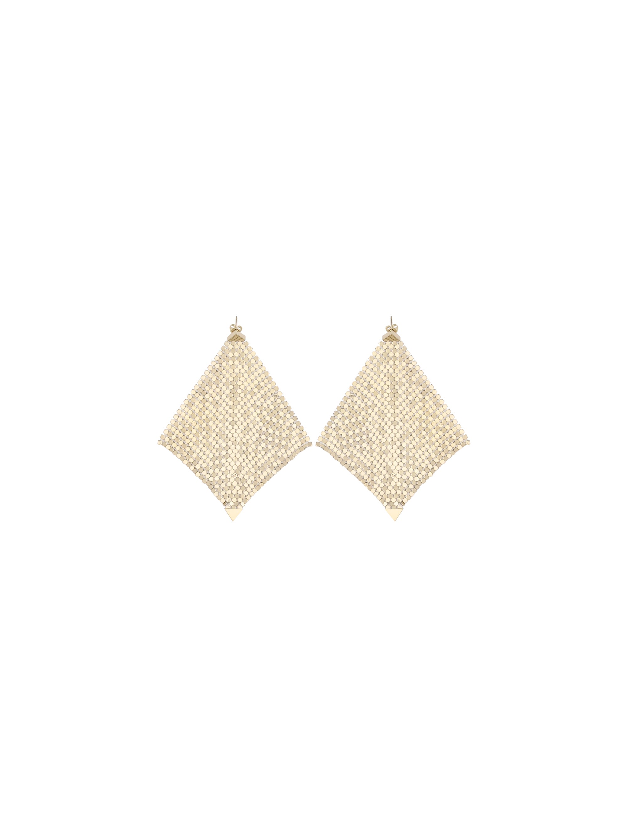 RABANNE OS pixel chainmail earrings