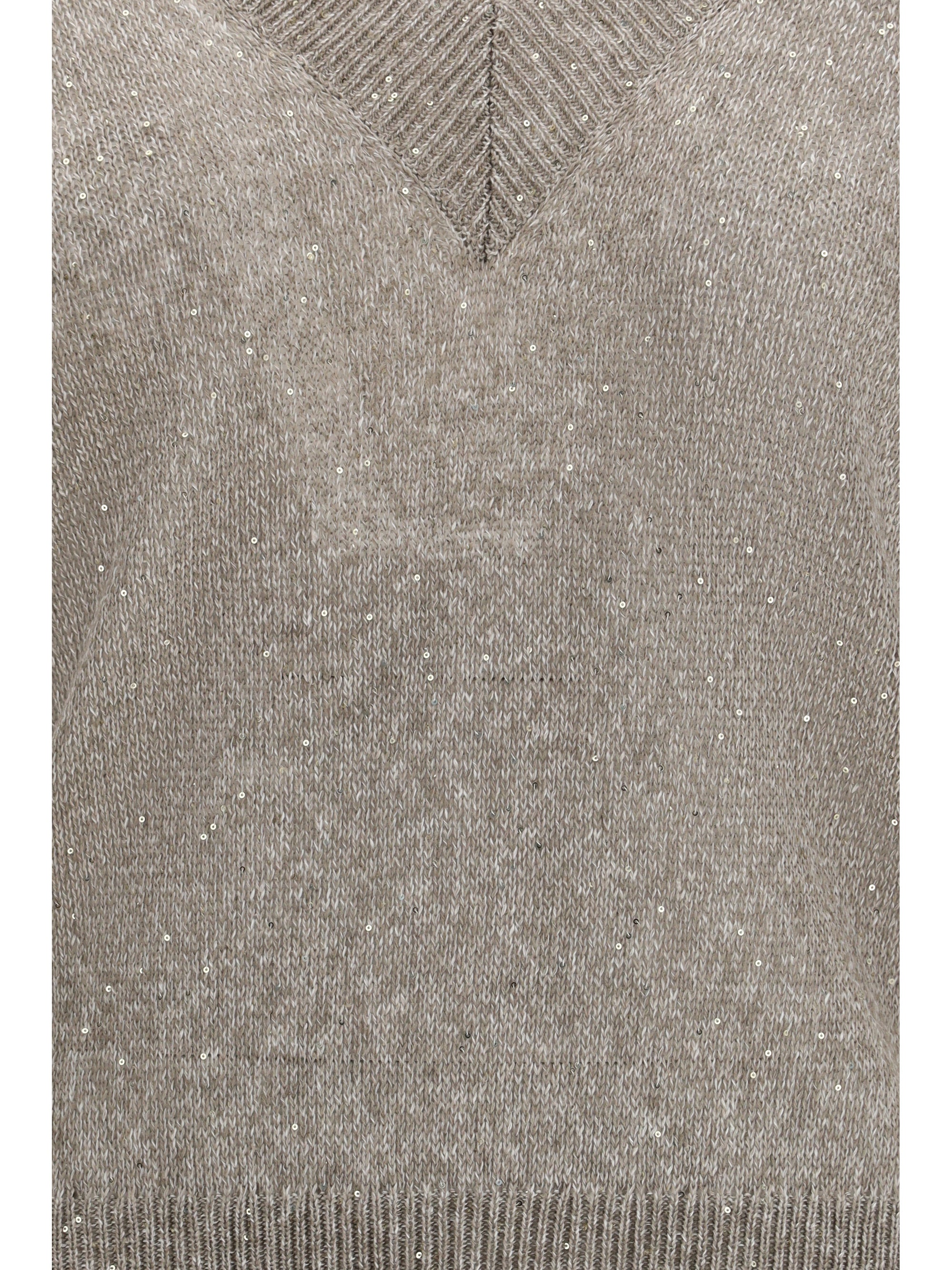 BRUNELLO CUCINELLI L sparkling linen sweater