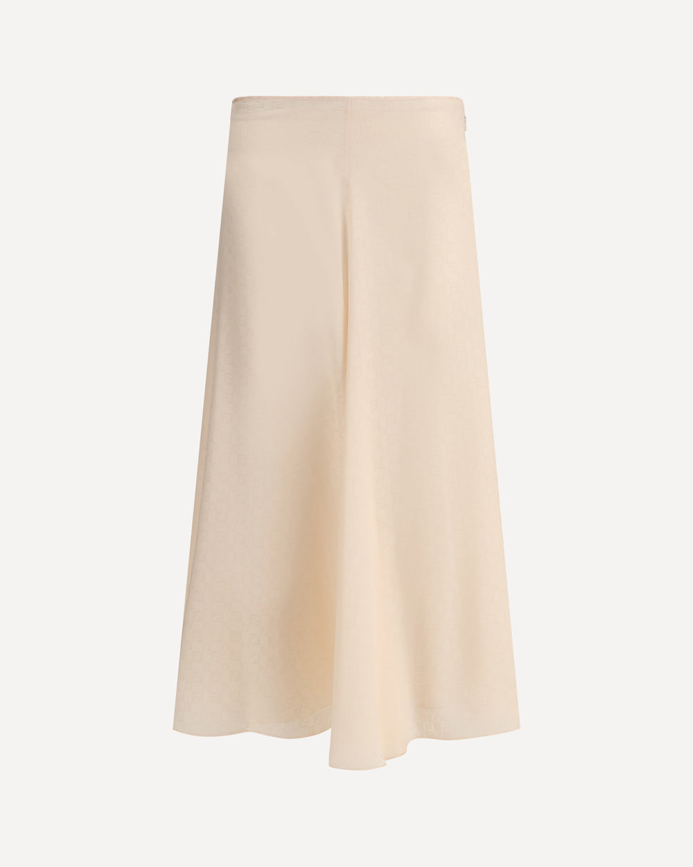 Fendi Silk Midi Skirt Pink