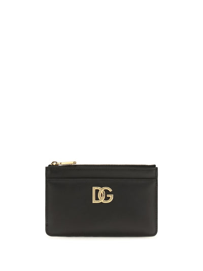 leather card holder with logo