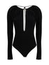 MARINE SERRE 36 stretch viscose bodysuit
