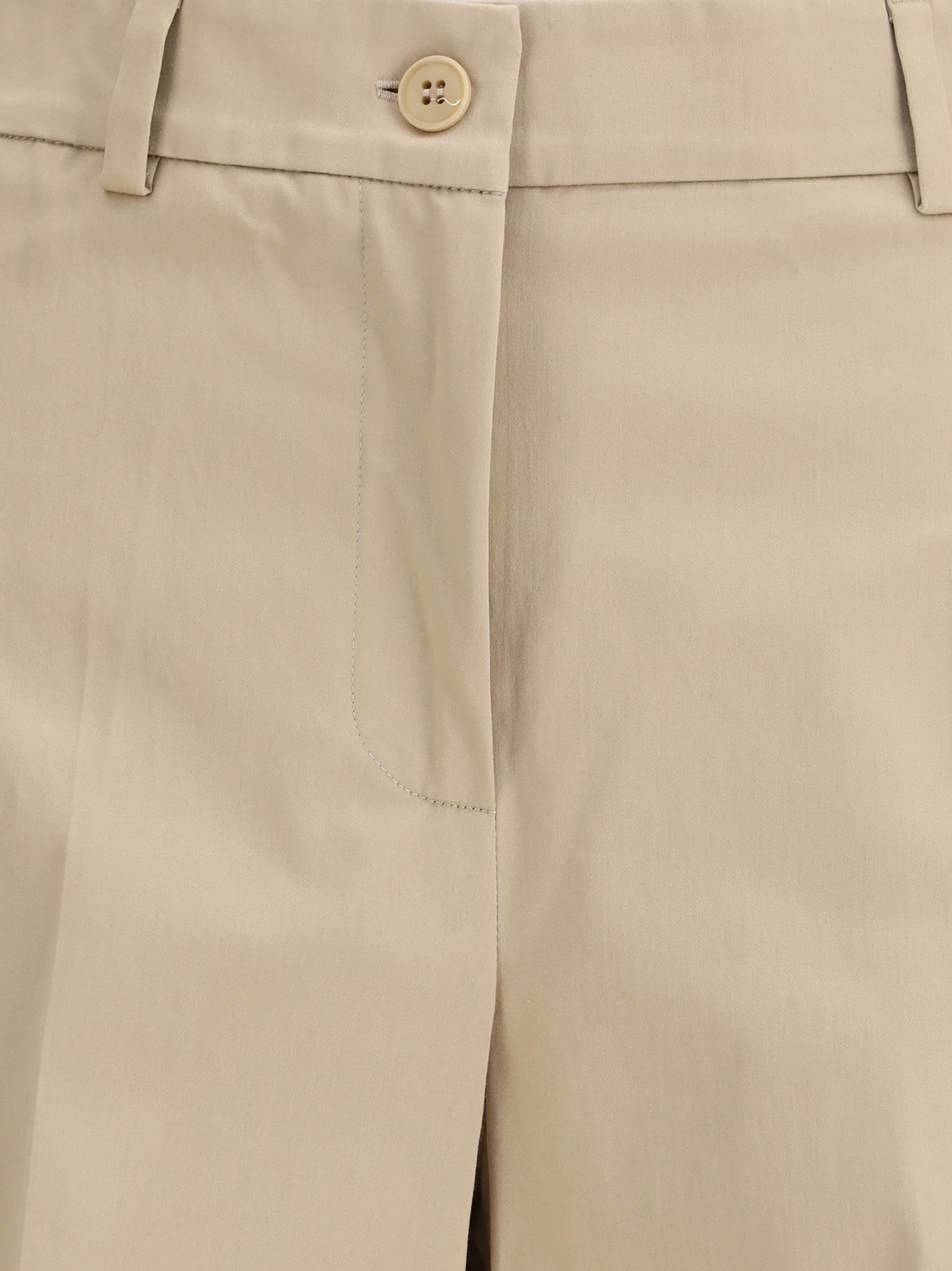 MAX MARA WEEKEND 34 urial cropped trousers in cotton satin