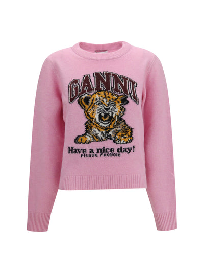 wool graphic sweater
