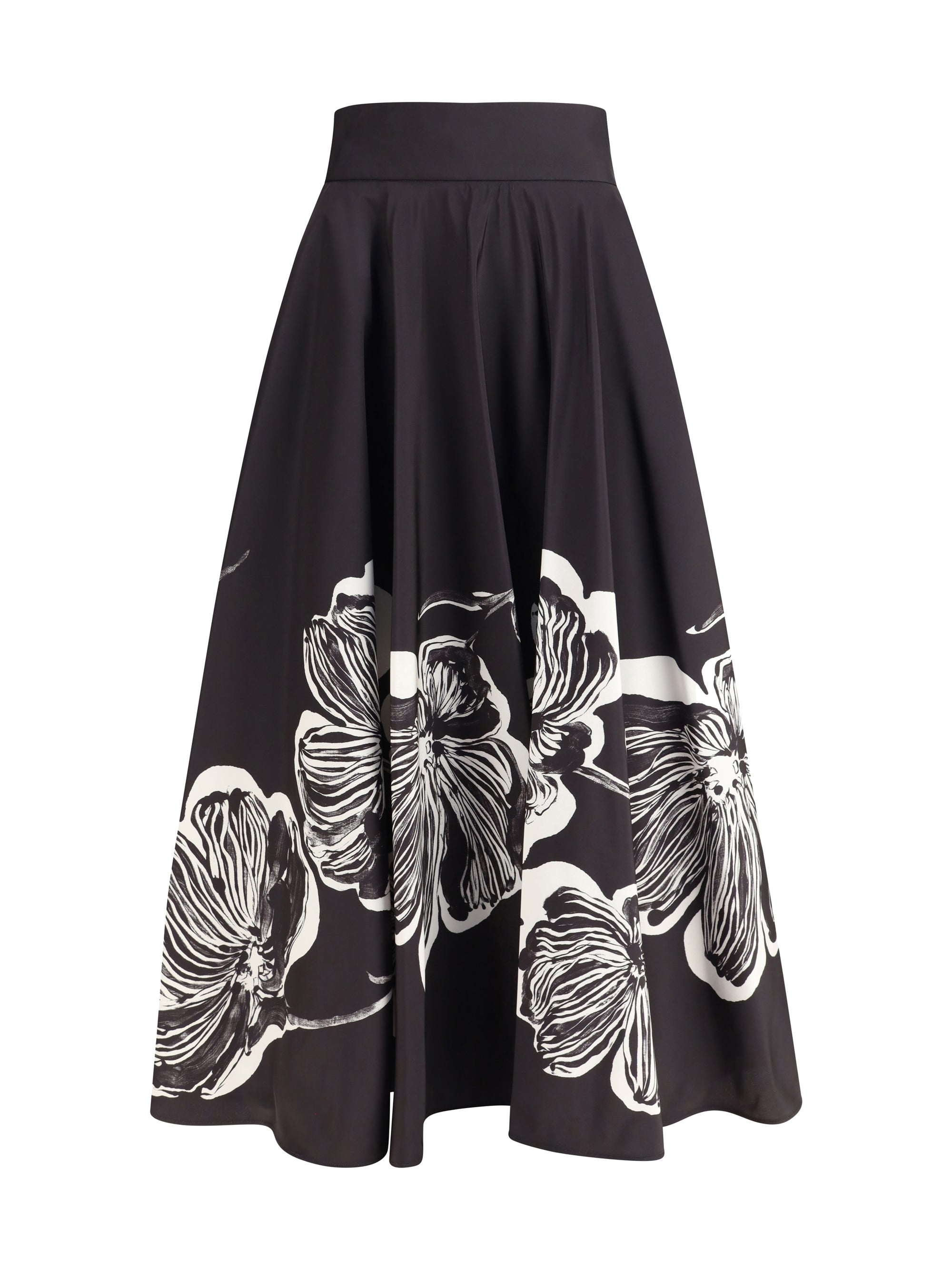 SARA ROKA 44 midi skirt with floral print