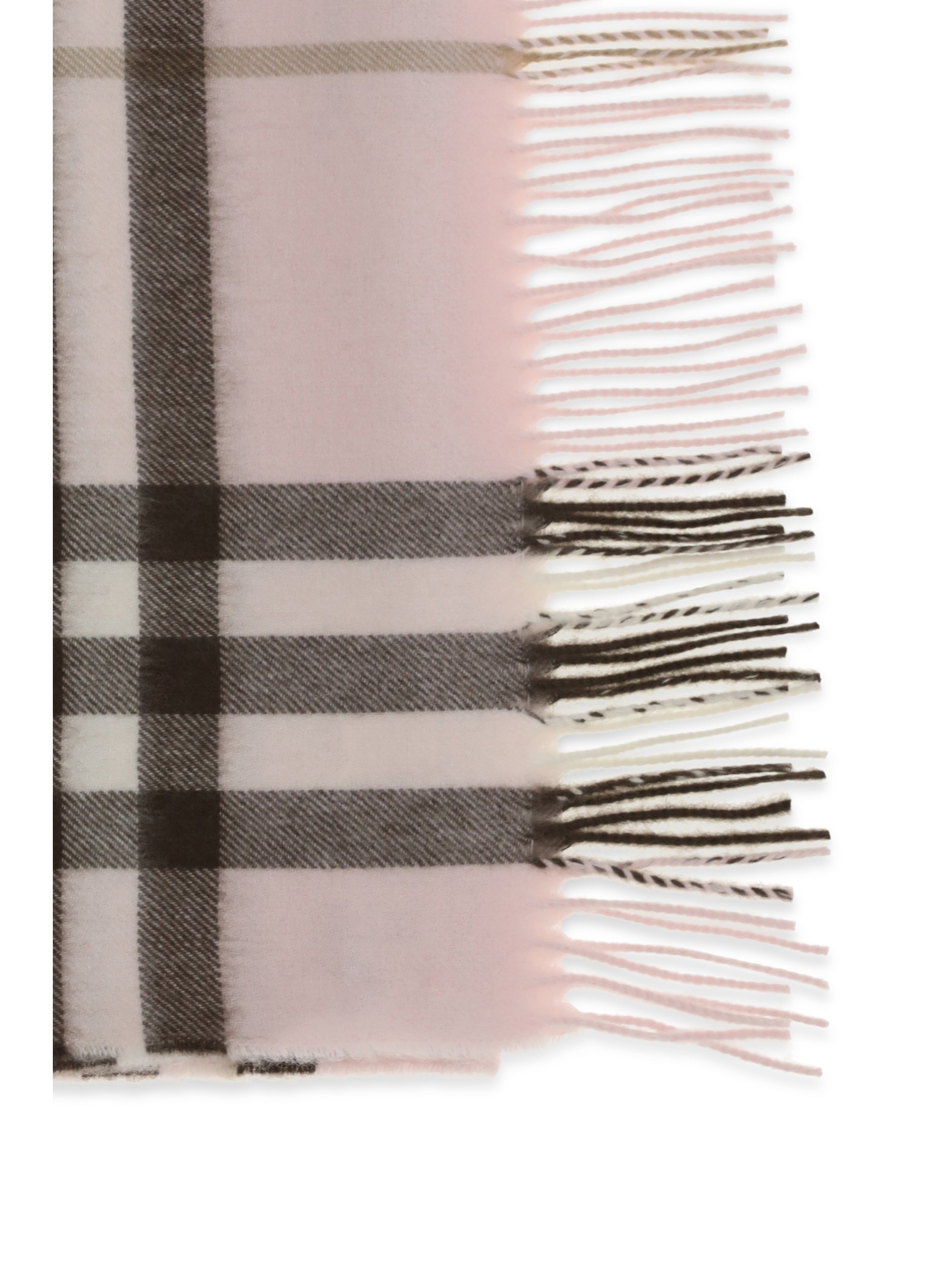 BURBERRY OS check cashmere scarf