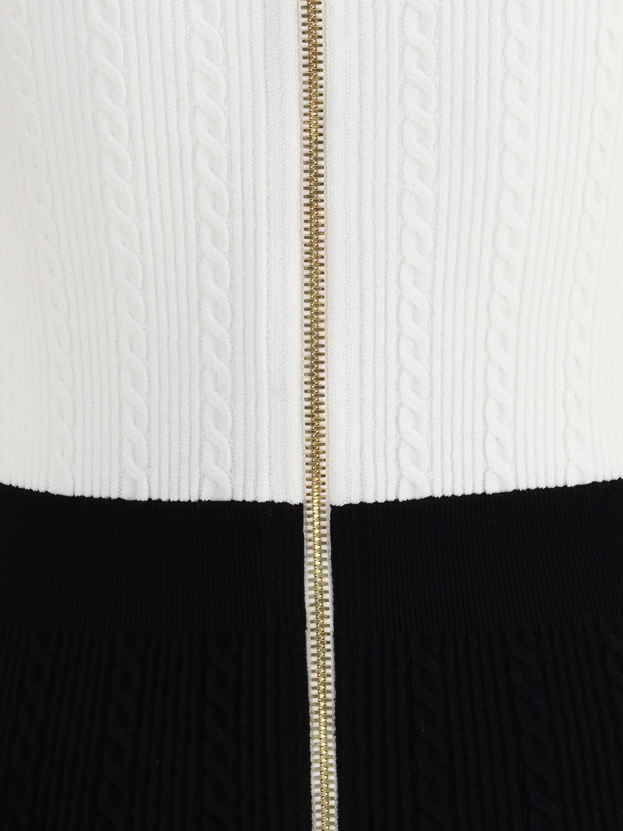 BALMAIN 36 braided pattern midi dress